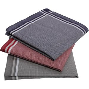 12 stuks - Heren zakdoeken Classic 2  - Blauw
