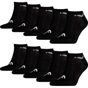 Head 10 paar - sneaker sokken - Enkel sokken  - Zwart