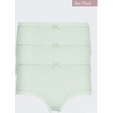 Nina von C 3-pack dames Taille slips - Kant  - Mint