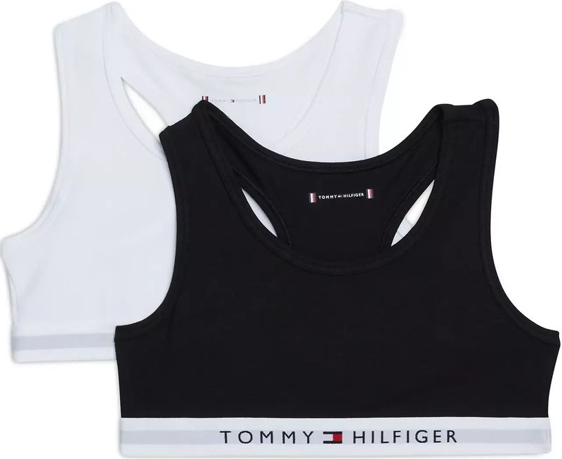 Tommy Hilfiger - Intense Power - Katoenen Meisjes Bralette - Wit - 2-pak