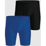 Bjorn Borg 2-Pack heren boxershort - Performance - Long Leg  - Blauw
