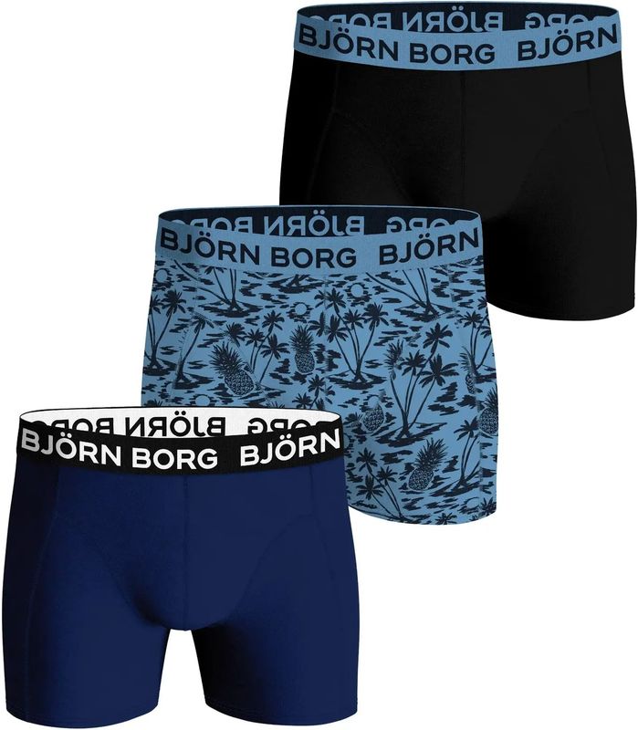Björn Borg - Core - Boxershorts - Blauw - 3-Pack - Katoenmix