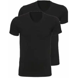 Ten Cate heren T-Shirt V-hals 2-Pack- 30870  - Zwart