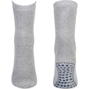Basset Antislip sokken met ABS noppen 1 paar  - Grijs