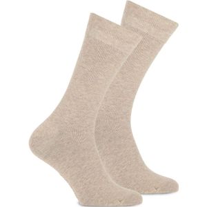 Marcmarcs 2 paar heren katoenen sokken  - Beige