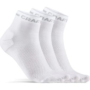 Craft 3-paar quarter sport sokken Core Dry  - Wit