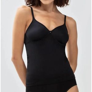 BH hemdje - Bra Top zonder Beugel - Viscose bh en hemd in een zonder vulling - Wit - Zwart
