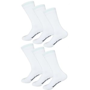 BENYSØN 6-paar Bamboe sokken - Naadloos - Dames & Heren  - Wit