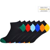 Gianvaglia 6-paar sneaker sokken - Coloured  - Zwart