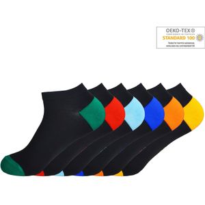 Gianvaglia 6-paar sneaker sokken - Coloured  - Zwart