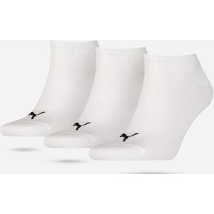 Puma 3-Paar Sneaker sokken - Katoen - Invisible  - Wit