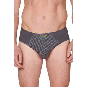 Heren Slip - Blauw - Elastisch Katoen - Met Smalle Streep