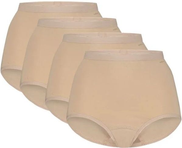 Ten Cate 4-Pack High Waist dames slip - Taille  - Huidskleur