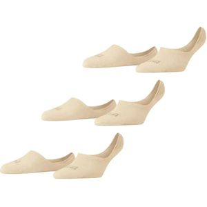 Falke 3-paar Step High - dames footies met anti slip  - Beige