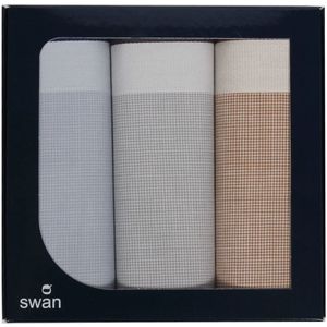 Swan 3-stuks Heren zakdoeken - Henry - 5374  - Blauw