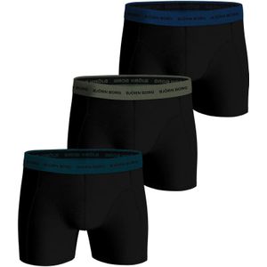 Bjorn Borg 3-pack heren boxershorts - Cotton Stretch -  Spring Black  - Zwart