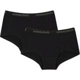 Vingino 2-Pack meisjes boxershorts 72301 -zwart