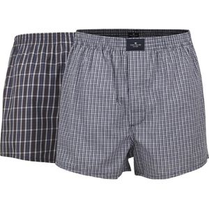 TOM TAILOR Dakota Boxershorts - Blauw - 2-Pack - 100% Katoen