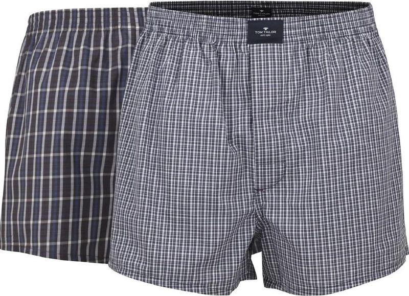 TOM TAILOR Dakota Boxershorts - Blauw - 2-Pack - 100% Katoen