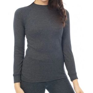 Heatkeeper Thermo shirt dames - Lange mouw - Antraciet  - Antracite