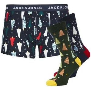 Jack & Jones heren sokken / boxers - Giftbox - Kerst  - Navy