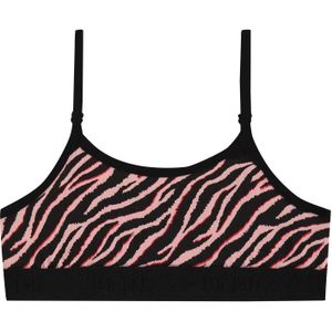 Ten Cate meisjes topje - Spaghetti bandjes - Pink Zebra