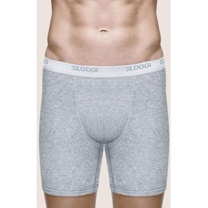 Sloggi Basic Long Heren - Boxershort lange pijpjes  - Grijs