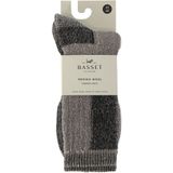 Basset dikke merino wollen thermosokken - Stevige warme wollen sokken - warme sokken dames en heren  - Zwart
