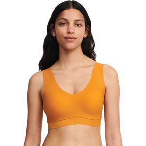 Bralette top met vulling - Soft Stretch - Padded top - Bralette / BH Top naadloos dames - Rood - zwart - Huidskleur  - Oranje