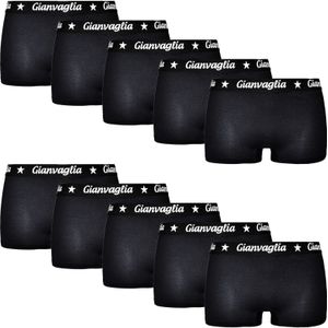 Gianvaglia 10-pak dames shorts - Black  - Zwart