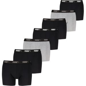 Puma 7-pack Heren Boxershorts - Combi - Multipack heren onderbroeken katoen - Mannen Ondergoed  - Zwart