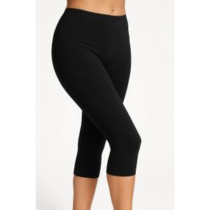 Fine Woman dames driekwart legging - Katoen - Leggings dames  - Zwart