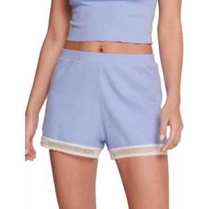 Sloggi dames GO Ribbed Short - Blauw