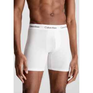 Calvin Klein 3-Pack Heren Boxershorts lang - Boxer Brief  - Wit