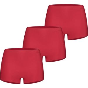 Ten Cate - Secrets - Dames Boxershort - Rood - 3-pack Voordeelverpakking