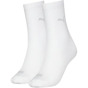 Puma 2-paar ademende mesh sport sokken - Dames  - Wit