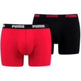 Puma Heren Boxershort 2-pak- Zwart - rood