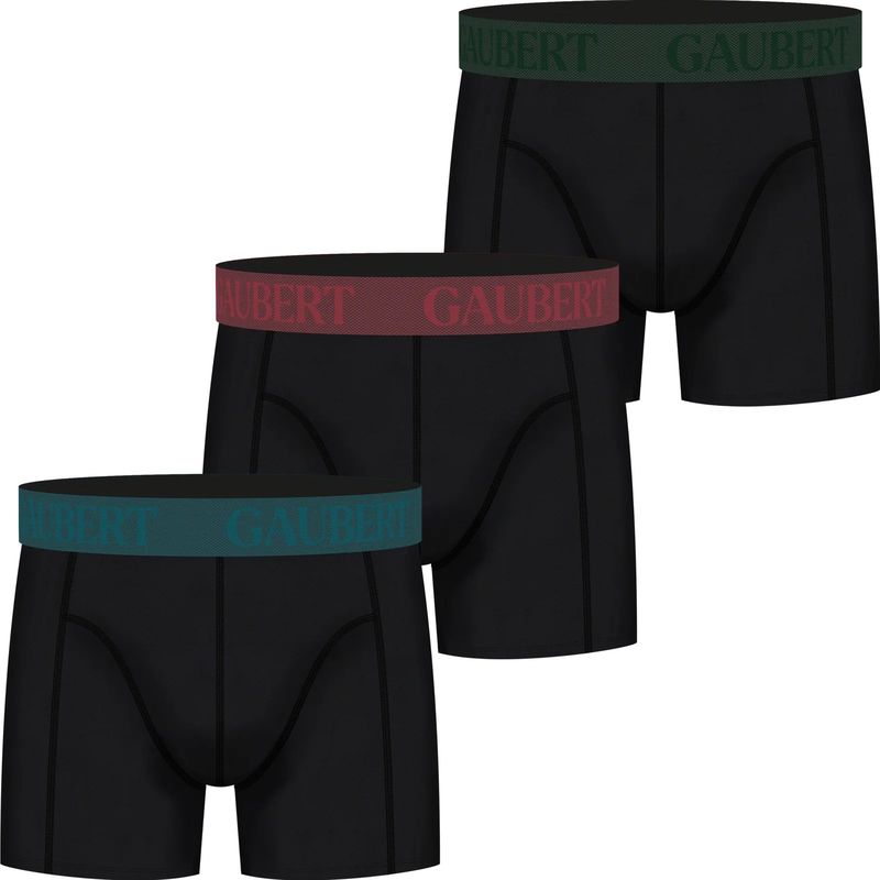 Gaubert - Bamboe 3-pack - Heren Boxershorts - Zwart