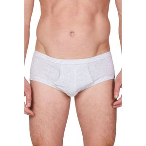 HL-tricot - Heren Slip - Grijs - Katoenen Ondergoed - Met Gulp