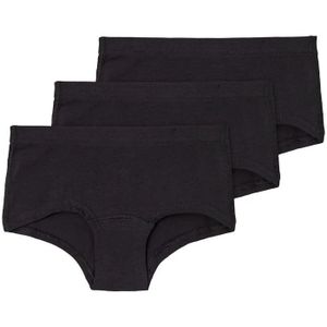 Name it 3-pak meisjes shorts - Black  - Zwart