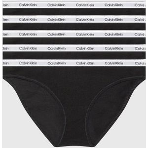 Calvin Klein 5-pack lage Slips dames - Low Rise  - Zwart