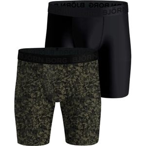 Bjorn Borg 2-Pack heren boxershorts - Performance Camouflage  - Zwart