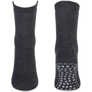 Basset Homepads Antislip sokken 1 paar - Antraciet
