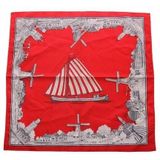 Boerenzakdoek Oud Nederland - 54 x 54 cm - Zakdoeken rood - Zakdoeken katoen - Zakdoek aan beide zijden bedrukt