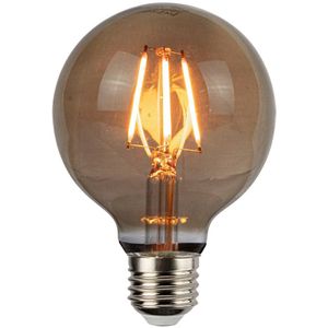 LED Filament Globe lamp smoked | 80mm | 6 Watt | Niet dimbaar | 2200K - Extra warm