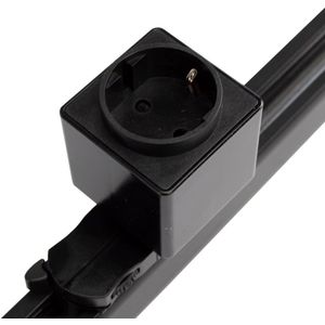 3-Fase Rails | Euro stopcontact | Zwart