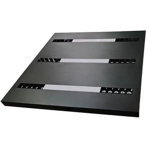 B.K.Licht - RGB LED Plafonniére - Zwart - Dimbaar - Met Indirecte Licht Met Afstandsbediening L 58cm