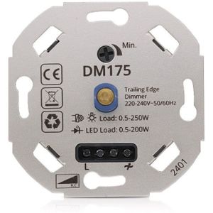 Universele LED dimmer 3-200W | Fase afsnijding