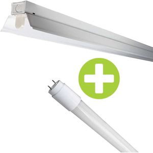 LED TL Armatuur 150cm (enkel) met reflector | Incl. LED TL buis 22W | 4000K - Naturel wit (840)