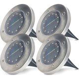 Solar grondspot | Zon energie | 4 stuks | 1W | 6000K